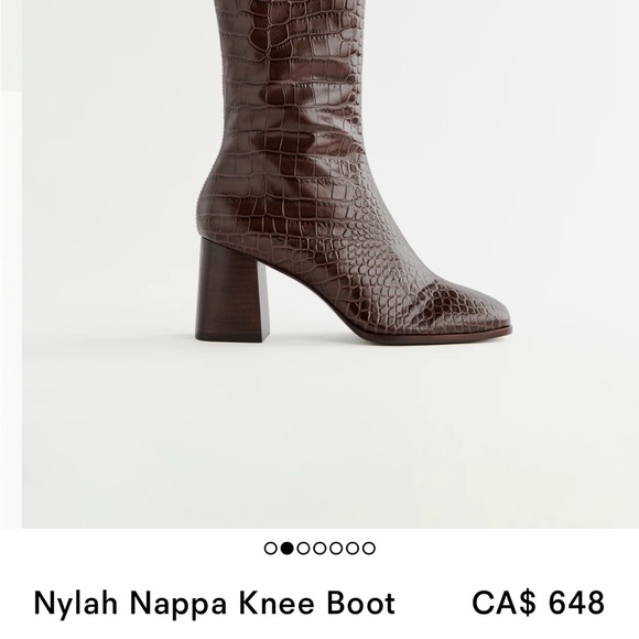 Reformation Nylah Nappah black knee high boots size 38 - Picture 2 of 7